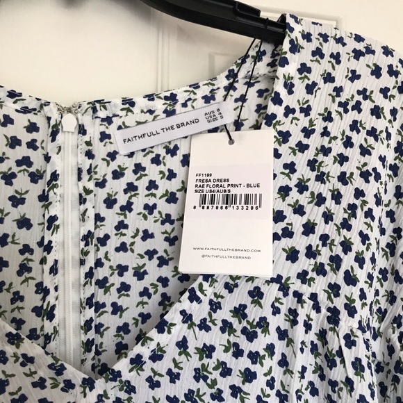 Faithfull The Brand Fresa Rae Floral Mini Dress - Picture 7 of 8